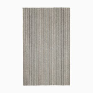 Tappeto Kilim Flatwave in lana intrecciata a mano grigia