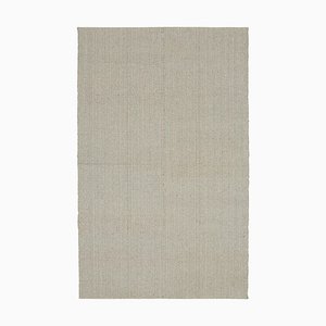 Grey Hand Knotted Wool Flatwave Kilim Carpet