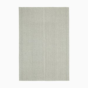 Tapis Kilim Flatwave Beige Tissé Main en Laine