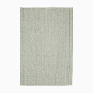 Beige Handmade Wool Flatwave Kilim Carpet