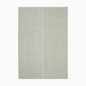 Beige Hand Knotted Wool Flatwave Kilim Carpet