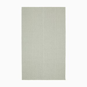 Beige Handmade Wool Flatwave Kilim Carpet