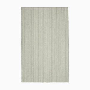 Tapis Kilim Flatwave Beige Tissé Main en Laine