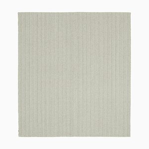 Tapis Kilim Flatwave Beige Tissé Main en Laine