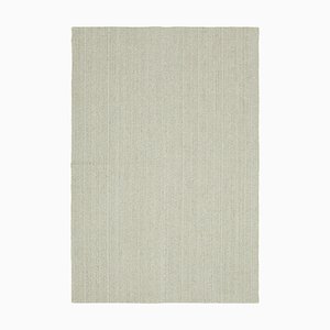 Tappeto Kilim Flatwave di lana fatto a mano beige