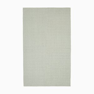 Beige Handmade Wool Flatwave Kilim Carpet