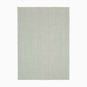 Tapis Kilim Flatwave Beige Tissé Main en Laine