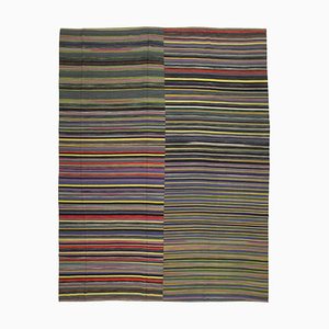 Multicolor Turkish Handmade Wool Flatwave Kilim Carpet