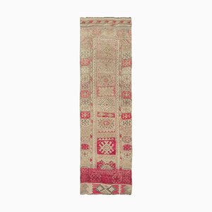 Orientalischer Handgeknüpfter Vintage Teppich aus Wolle in Beige