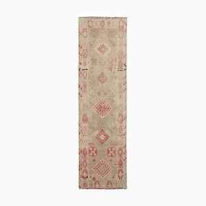 Orientalischer Handgeknüpfter Vintage Teppich aus Wolle in Beige