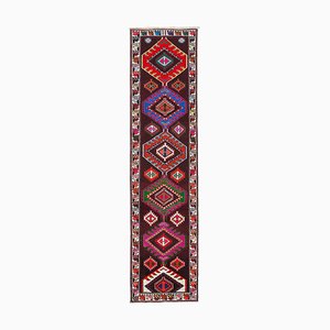 Handgeknüpfter orientalischer Vintage Teppich aus Wolle in Bunt-Optik