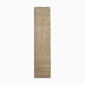 Tappeto vintage fatto a mano di lana beige, Turchia