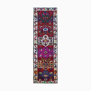 Tapis Multicolore Vintage Fait Main en Laine, Turquie