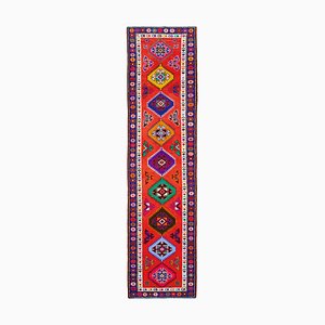 Tapis Runner Vintage Rouge Laine Artisanale Rouge, Turquie