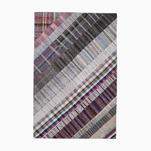 Turkish Multicolor Handmade Wool Kilim Patchwork Carpet