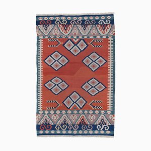 Tappeto Kilim vintage fatto a mano, lana e anatolia