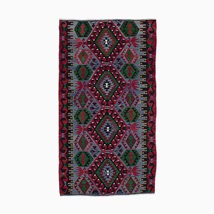 Tapis Kilim Vintage Fait Main en Laine, Turquie