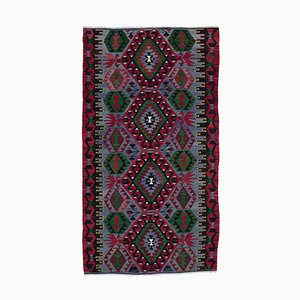 Türkischer Handgeknüpfter Vintage Kilim Teppich aus Wolle