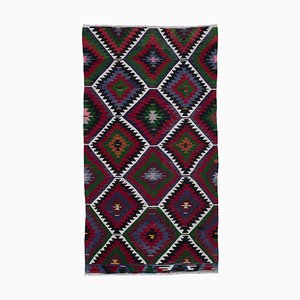 Oriental Hand Knotted Wool Vintage Kilim Rug