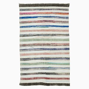 Multicolor Oriental Handmade Wool Vintage Kilim Carpet
