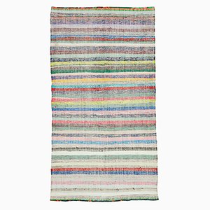 Tapis Kilim Multicolore Vintage Fait Main Laine, Turquie