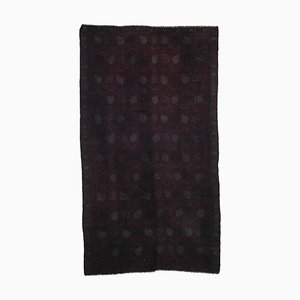 Brown Oriental Hand Knotted Wool Vintage Kilim Carpet