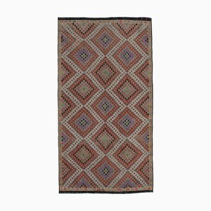 Tapis Kilim Vintage Multicolore Anatolien Tissé Kilas Vintage