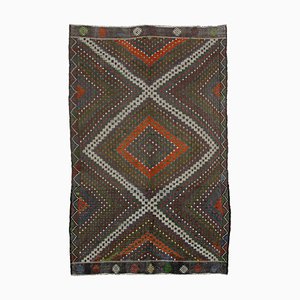 Tappeto Kilim vintage in lana annodata a mano, Turchia