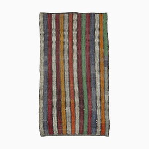 Anatolischer Handgefertigter Vintage Kelim Teppich aus Wolle