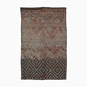 Alfombra Kilim turca vintage de lana tejida a mano