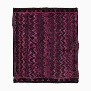 Purple Oriental Handmade Wool Vintage Kilim Carpet