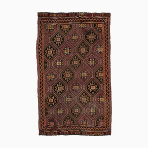 Tapis Kilim Vintage Fait Main Laine Orange, Turquie