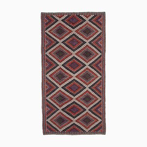 Tappeto Kilim vintage multicolore fatto a mano