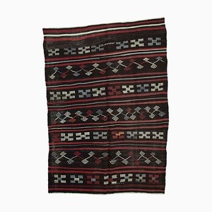 Turkish Traditional Handmade Tribal Wool Vintage Kilim Carpet