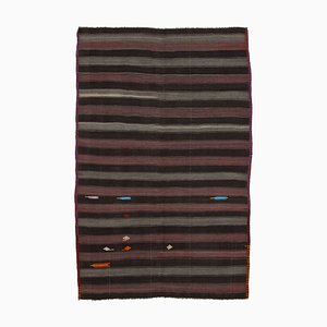 Tappeto Kilim vintage in lana tribale fatto a mano, Turchia