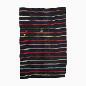 Orientalischer Handgeknüpfter Handgeknüpfter Vintage Kelim Teppich aus Indigener Wolle