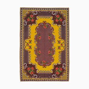 Roter Bessarabien Handgeknüpfter Tribal Vintage Kilim Teppich