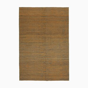 Tappeto Kilim Flatwave antico arancione intrecciato a mano