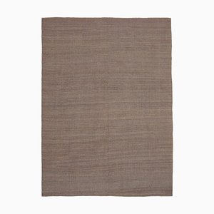 Oriental Purple Handmade Wool Flatwave Kilim Carpet