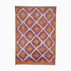 Mehrfarbiger Marokkanischer Handgeknüpfter Dekorativer Teppich aus Wolle