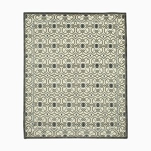 Beige Moroccan Hand Knotted Wool Decorative Rug
