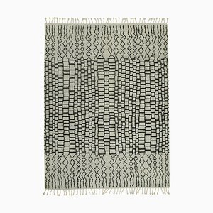 Marokkanischer handgeknüpfter geometrischer Teppich aus Wolle