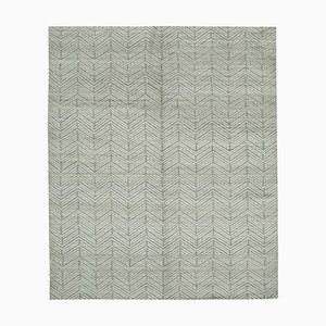 Grey Moroccan Handwoven Long Pile Tribal Rug