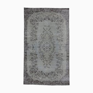 Grey Turkish Wool Handmade Overdyed Rug