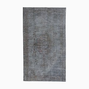 Grey Turkish Wool Handmade Overdyed Rug