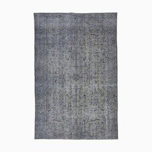 Grey Turkish Decorative Handmade Overdyed Rug