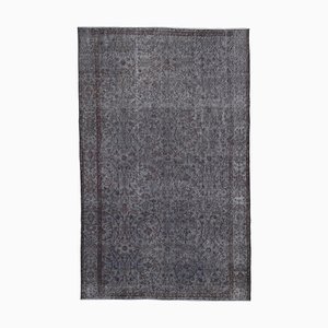 Grey Turkish Wool Handmade Overdyed Rug