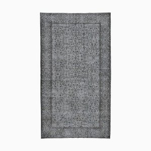 Tapis Antique en Laine Anatoliane Grise Fait Main