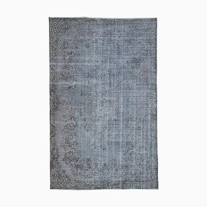 Tapis Vintage Anatolien Gris en Laine Fait Main