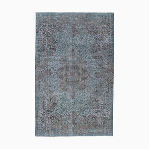 Vintage Anatolian Grey Hand Knotted Wool Rug